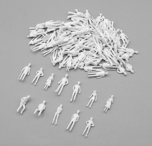 Available To Order – Model Railway Plain White Figures 1:76 (GMS F017)