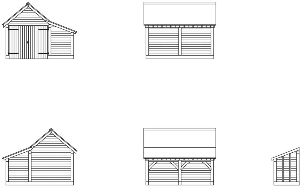 Available To Order – Modern Timber Garage 1:76 (HOR R7271)