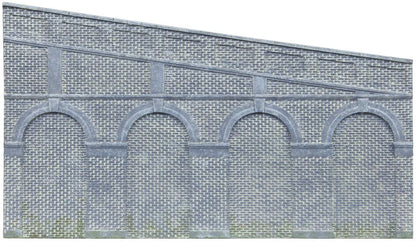 Available To Order – High Stepped Arched Retaining Walls x 2 (E 1:76 (HOR R7375)