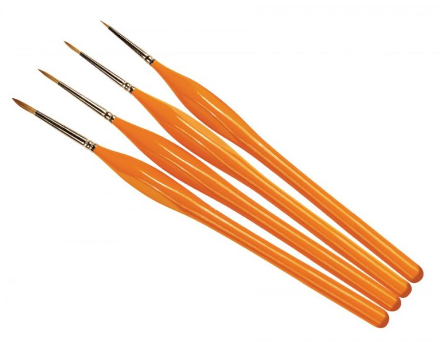 Brush Pack - Detail Ergonomic Handle (00, 0, 1, 2) Humbrol Model (view 2)