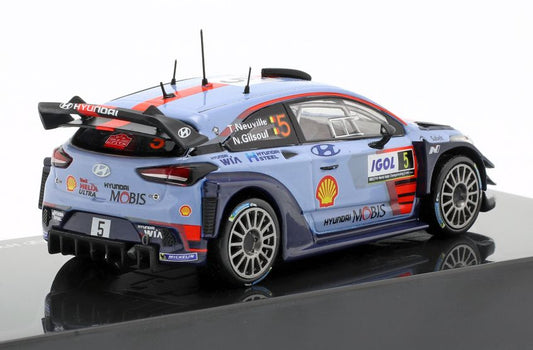 Hyundai i20 Coupe WRC T.Neuville N.Gilsoul Sieger Rallye Tour de Corse 2017 1:43 (HYU 8809430771380)