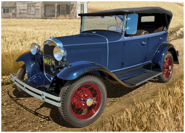 Available to Order – Ford Model A Standard Phaeton Soft Top (1930s) American Passenger Car 1:24 (ICM 24050)
