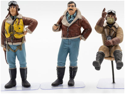 British Pilots (1939-1945) 3 Figures 1:32 – diecast model (view 2)