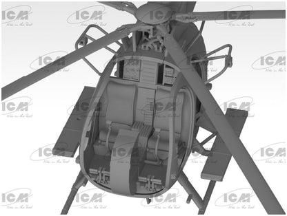 Available to Order – MH-6J Little Bird U.S. Special Forces Helicopter 1:48 ICM Plastic Kits Model (ICM 48369)