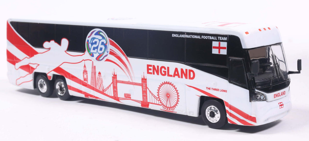 Available To Order – MCI D4520 Coach England National Soccer Team 1:87 Iconic Replicas Model (ICO 870724)