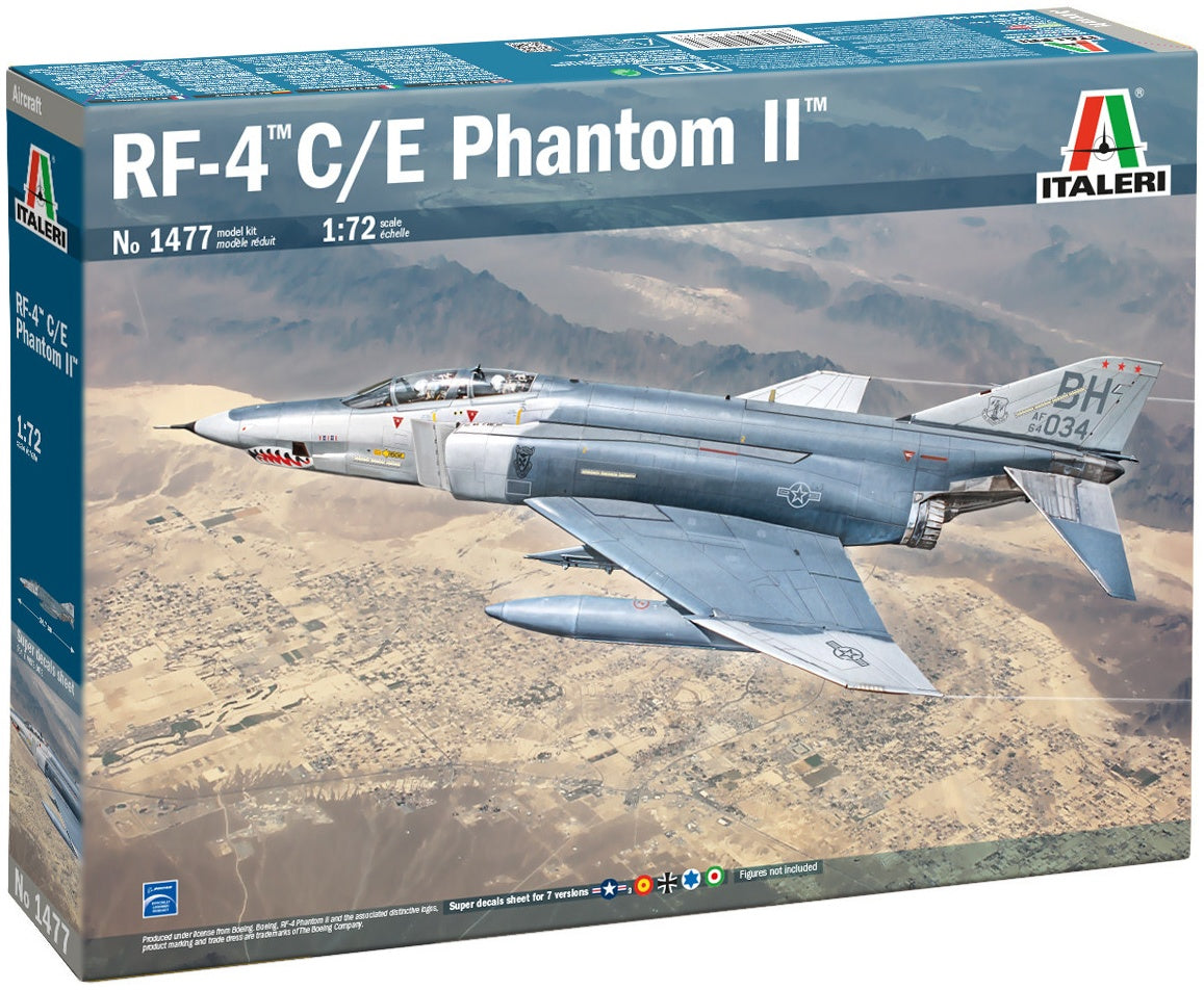 RF-4 C/E Phantom II 1:72 Italeri Plastic Kits Model (view 2)