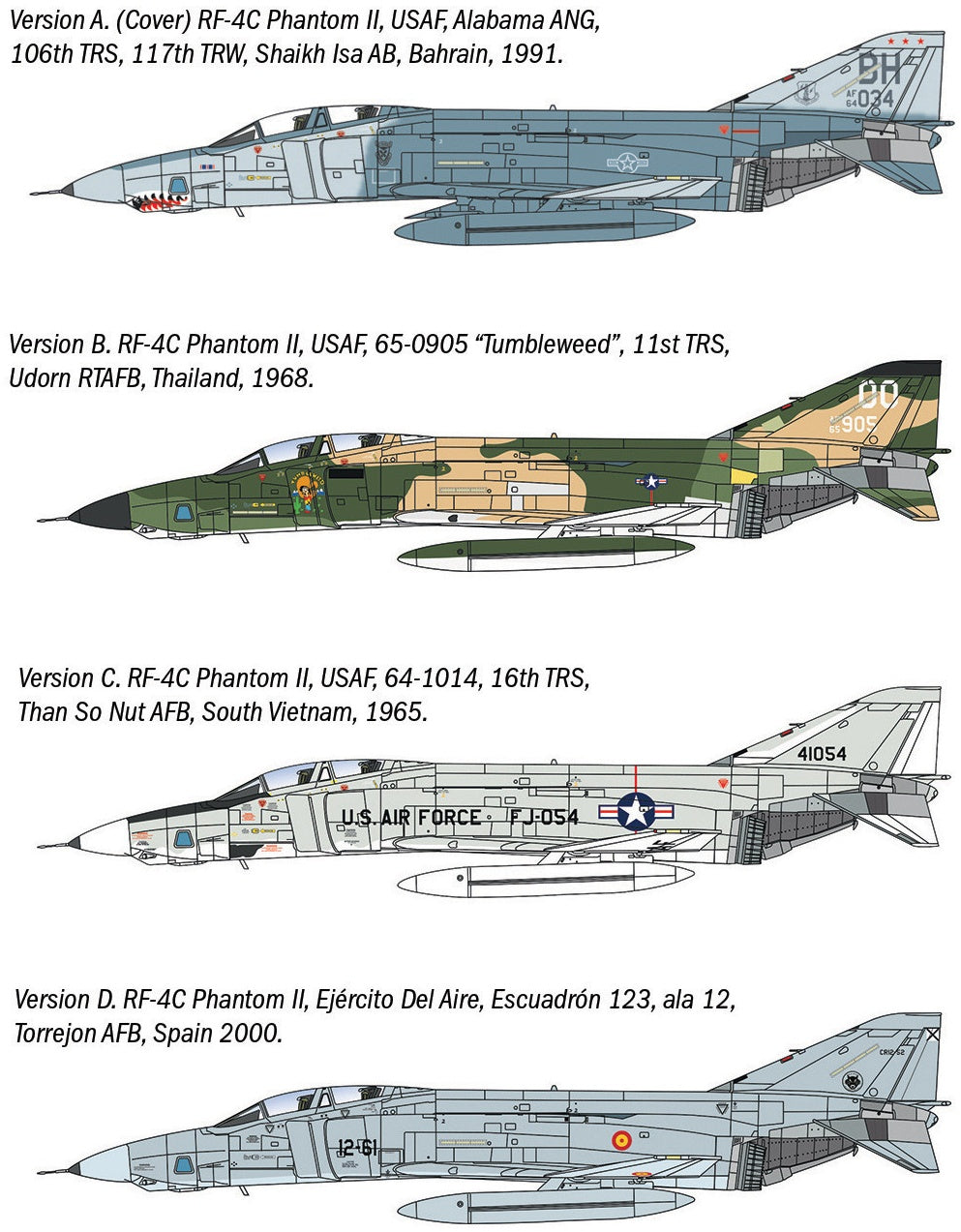 RF-4 C/E Phantom II 1:72 Italeri Plastic Kits Model (view 4)