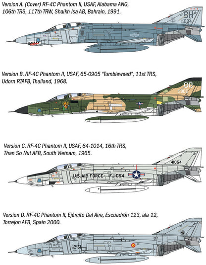 RF-4 C/E Phantom II 1:72 Italeri Plastic Kits Model (view 4)