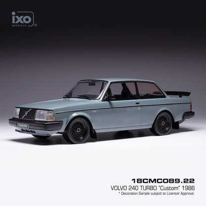 Available to Order – Volvo 240 Turbo Custom Grey 1986 1:18 (IXO 18CMC089)