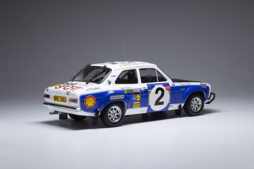 Available To Order – Ford Escort MkI RS 1600 #2 Safari Rally 1973 R.Clark/J.Porter 1:18 (IXO 18RMC075A)
