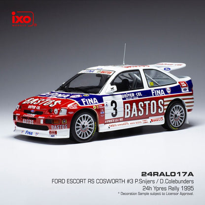 Available To Order – Ford Escort RS Cosworth #3 24h Ypres 1995 P.Snijers/D.Colebunders 1:24 (IXO 24RAL017A)