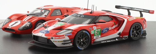 Available to Order – Ford GT40 #1 1967 & Ford GT #67 2019 2 Car Set 24h Le Mans 1:43 (IXO 43003)