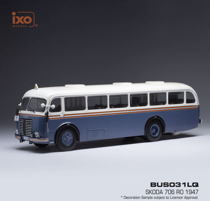 Available To Order – Skoda 706 RO Grey/White 1:43 IXO Model (IXO BUS031)