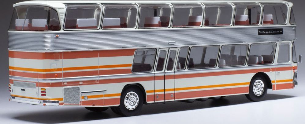 Available To Order – Neoplan NH 22L Skyliner White/Red 1983 1:43 IXO Model (IXO BUS033)