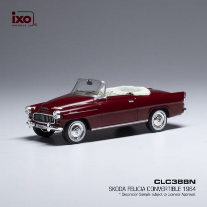 Available To Order – Skoda Felicia Roadster Red 1959 1:43 IXO Model (IXO CLC388)