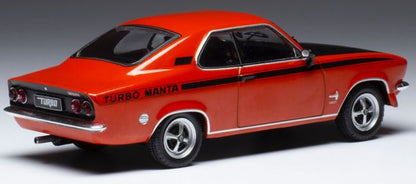 Available To Order – Opel Manta A Turbo Red/Black 1973 1:43 IXO Model (IXO CLC405)