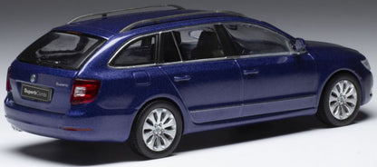Available To Order – Skoda Superb II 3T Metallic Blue 2008 1:43 IXO Model (IXO CLC470)