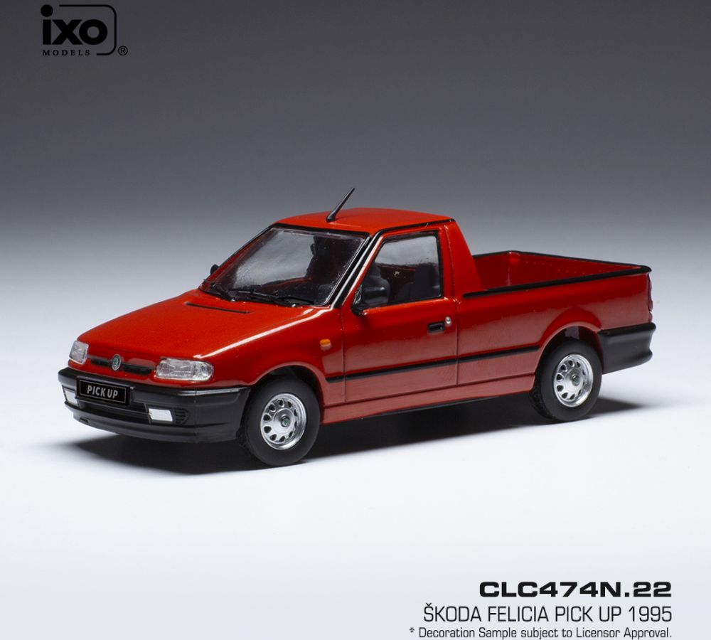 Available To Order – Skoda Felicia Pickup - Red 1995 1:43 IXO Model (IXO CLC474)