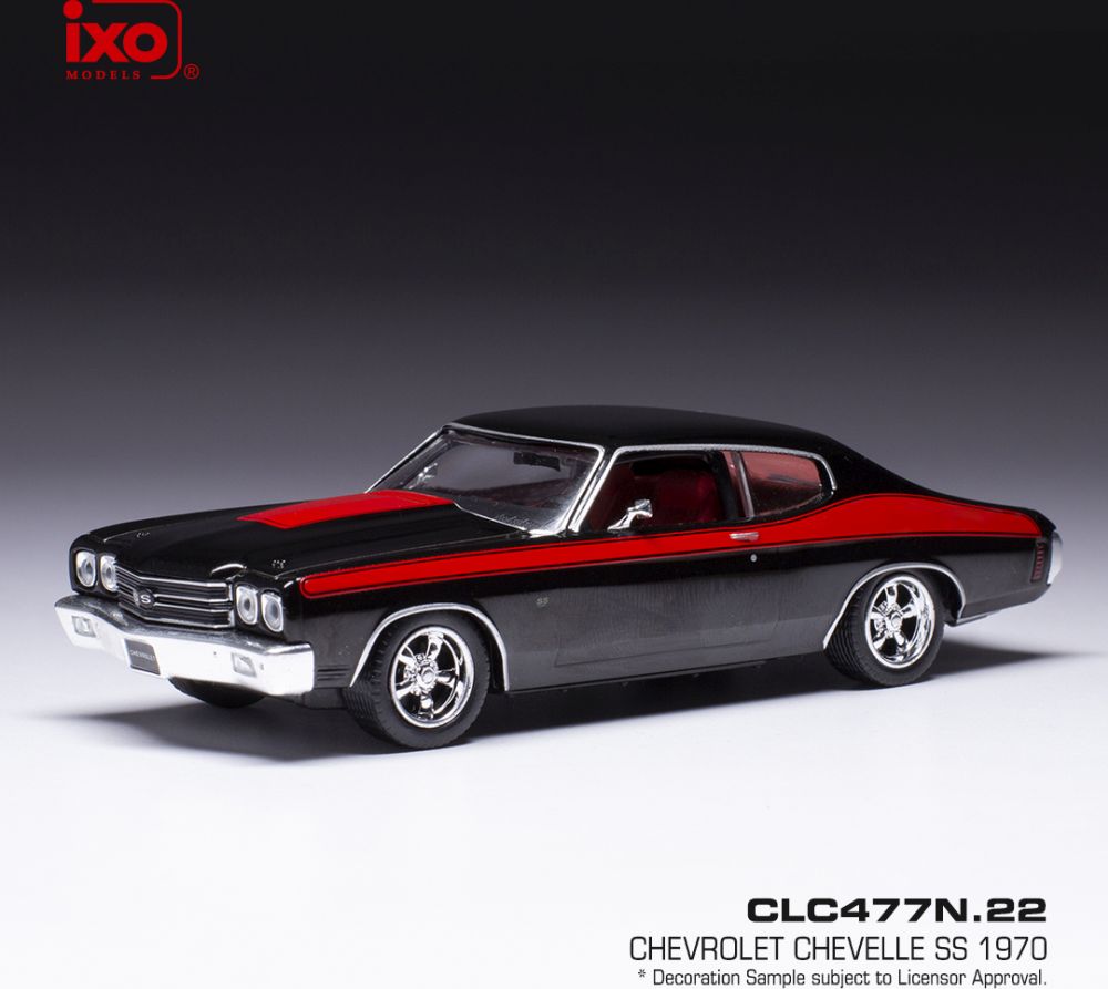 Available To Order – Chevrolet Chevelle SS Black 1970 1:43 IXO Model (IXO CLC477)