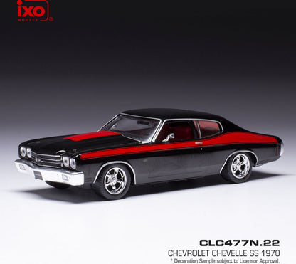Available To Order – Chevrolet Chevelle SS Black 1970 1:43 IXO Model (IXO CLC477)