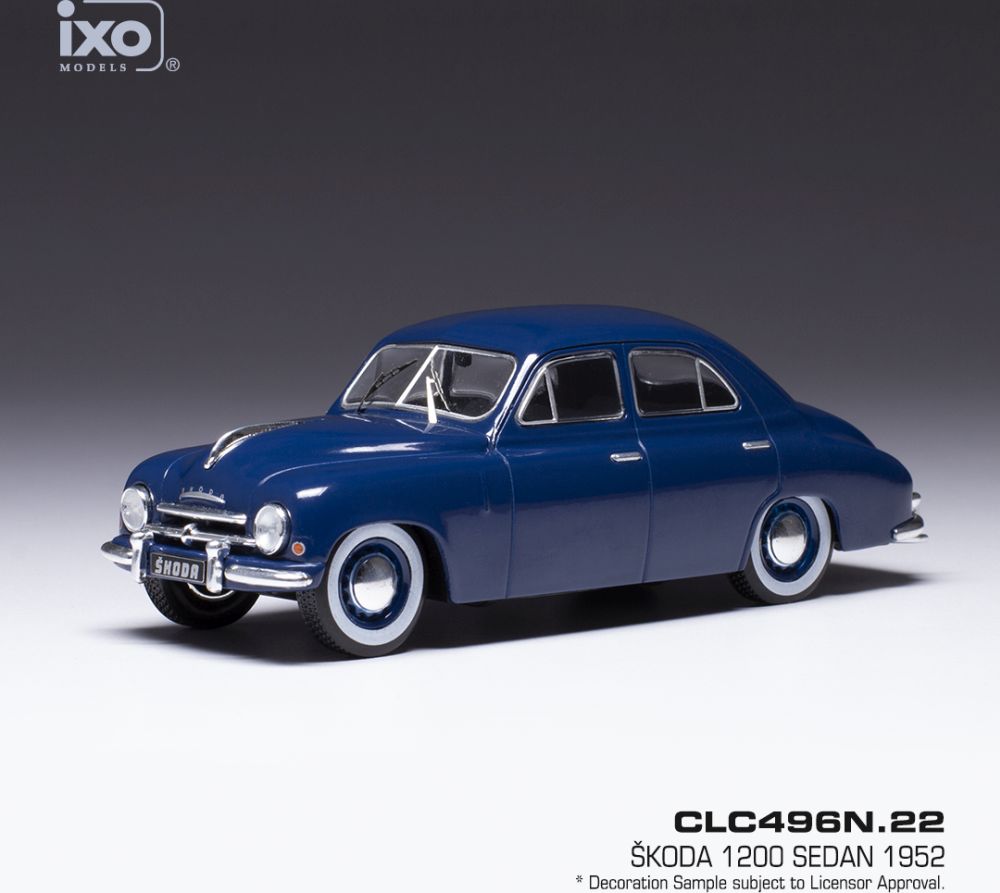 Available To Order – Skoda 1200 Blue 1952 1:43 IXO Model (IXO CLC496)