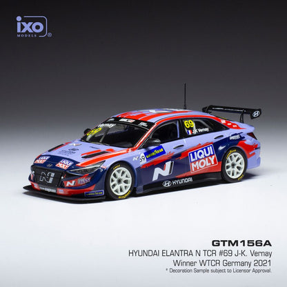 Available To Order – Hyundai Elantra N TCR #69 Engstler Hyundai Liqui Moly WTCR 2021 J-K.Vernay 1:43 IXO Model (IXO GTM156A)