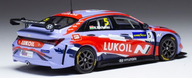 Available To Order – Hyundai Elantra N TCR #5 BRC Hyundai N SC Lukoil WTCR Portugal 2021 N.Michelisz 1:43 IXO Model (IXO GTM157A)