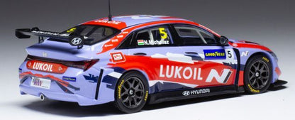 Available To Order – Hyundai Elantra N TCR #5 BRC Hyundai N SC Lukoil WTCR Portugal 2021 N.Michelisz 1:43 IXO Model (IXO GTM157A)