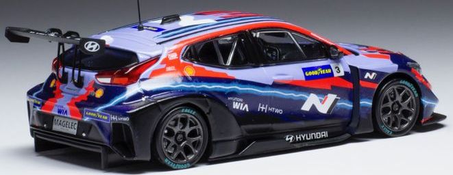 Available To Order – Hyundai Veloster N ETCR #3 Hyundai Motorsport N ETCR Pau 2021 T.Chilton 1:43 IXO Model (IXO GTM161D)