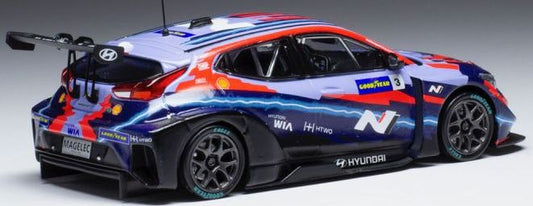 Available To Order – Hyundai Veloster N ETCR #3 Hyundai Motorsport N ETCR Pau 2021 T.Chilton 1:43 IXO Model (IXO GTM161D)