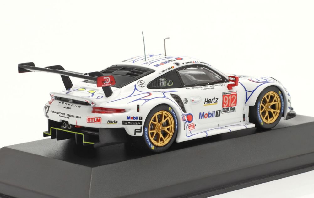 Available To Order – Porsche 911 (991) RSR #912 2nd GTLM Class Petit Le Mans 2018 Porsche GT Team 1:43 IXO Model (IXO LE43049)