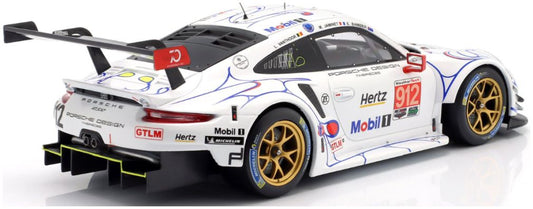 Available To Order – Porsche 911 (991) RSR #912 Petit Le Mans 2018 Porsche GT Team Bamber/Vanthoor/Jami 1:18 IXO Model (IXO LEGT18011)