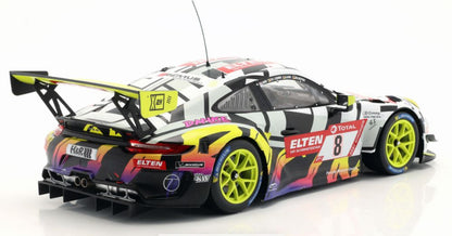Available To Order – Porsche 911 GT3 R #8 24h Nurburgring 2019 Iron Force (Yellow Wheels) 1:18 IXO Model (IXO LEGT18028)