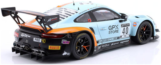 Available To Order – Porsche 911 GT3 R #40 Gulf GPX 24h Spa 2020 Deletraz/Dumas/Preining 1:18 IXO Model (IXO LEGT1820040)