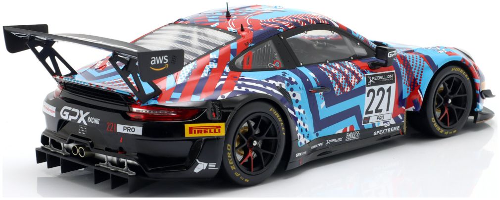 Available To Order – Porsche 911 GT3 R #221 Test Days 24h Spa 2022 GPX Martini Racing Lietz/Christensen 1:18 IXO Model (IXO LEGT1820221)