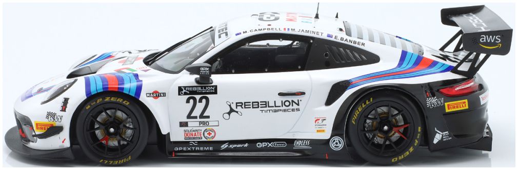 Available To Order – Porsche 911 GT3 R #22 24h Spa 2021 Martini Racing GPX Bamber/Campbell/Jaminet 1:18 IXO Model (IXO LEGT1823004)