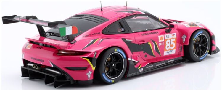 Available To Order – Porsche 911 RSR #85 Iron Dames 24h Le Mans 2023 Bovy/Gatting/Frey 1:18 IXO Model (IXO LEGT1823039)