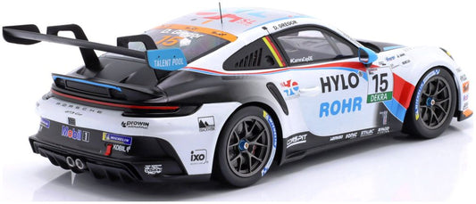 Available To Order – Porsche 911 GT3 Cup #15 Porsche Carrera Cup Germany 2025 Gregor 1:18 IXO Model (IXO LEGT1824CUP003)