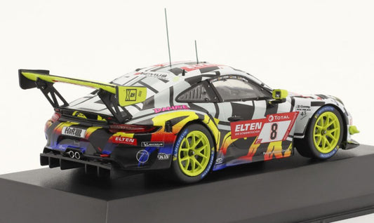 Available To Order – Porsche 911 GT3 R #8 24h Nurburgring 2019 Iron Force (Yellow Wheels) 1:43 IXO Model (IXO LEGT43011)
