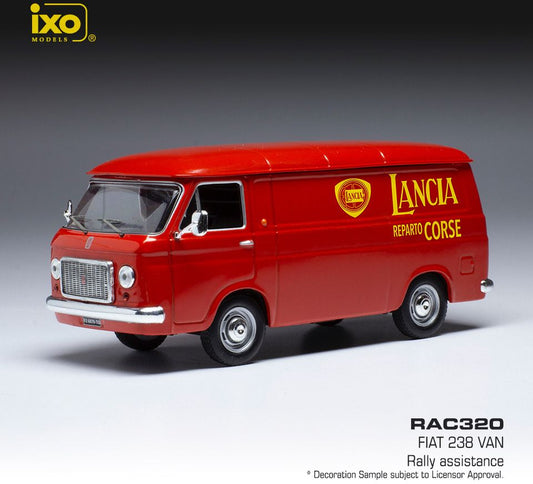 Available To Order – Fiat 238 Van Lancia Service 1972 1:43 IXO Model (IXO RAC320)