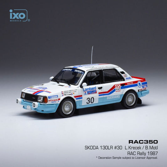 Available To Order – Skoda 130 L #30 RAC Rallye 1987 L.Krecek/ B.Motl 1:43 IXO Model (IXO RAC350)