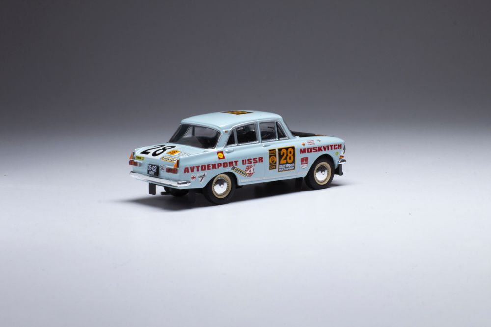 Available To Order – Moskwitsch 412 #28 Rally London/Mexico 1970 L.Potapcikas/Y.Lesovskiy/E.Bazhenov 1:43 IXO Model (IXO RAC353)