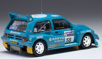 Available To Order – MG Metro 6R4 #58 RAC Rally 1986 G.Fielding /J.Robinson 1:43 IXO Model (IXO RAC361)