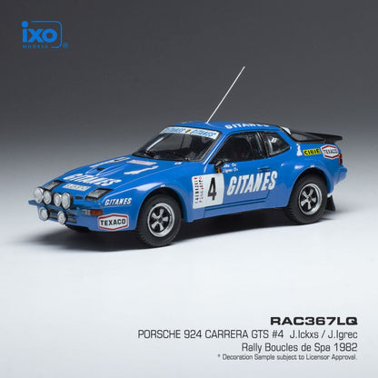 Available To Order – Porsche 924 Carrera GTS #4 Gitanes Boucles de Spa 1982 J.Ickx/J.Igrec 1:43 IXO Model (IXO RAC367)