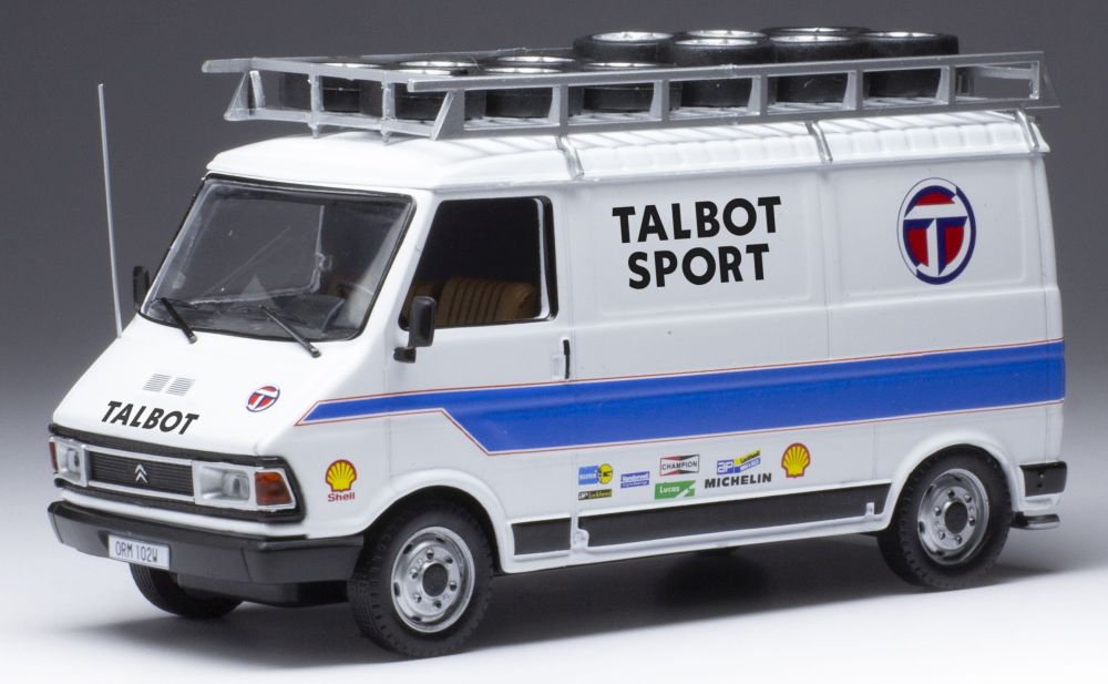Available To Order – Citroen C 35 Talbot Sport 1981 Assistance w/Roof Rack + Wheels 1:43 IXO Model (IXO RAC369)