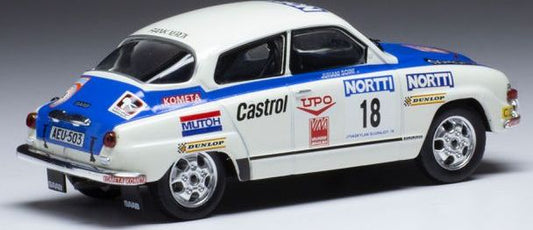 Available To Order – Saab 96 V4 #18 1000 Lakes Rally 1976 J.Vilkas/J.Soini 1:43 IXO Model (IXO RAC378B)