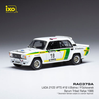 Available To Order – Lada 2105 VFTS #18 Rallye Barum 1986 V.Blahna/P.Schovanek 1:43 IXO Model (IXO RAC379A)