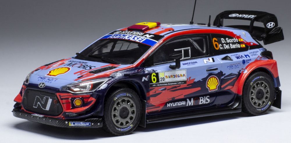 Available To Order – Hyundai i2 Coupe WRC #6 WRC Rallye Sardinien 2020 D.Sordo/C.Del Barrio 1:43 IXO Model (IXO RAM763)