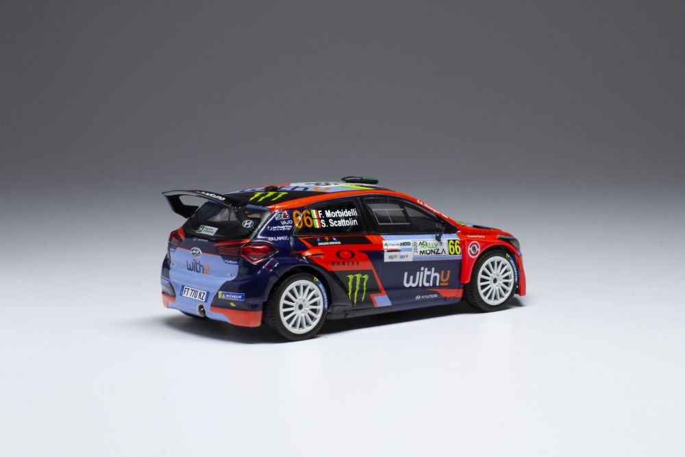 Available To Order – Hyundai i20 R5 #66 WRC Rallye Monza 2020 F.Morbidelli/S.Scattolin 1:43 IXO Model (IXO RAM780)