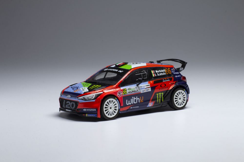 Available To Order – Hyundai i20 R5 #66 WRC Rallye Monza 2020 F.Morbidelli/S.Scattolin 1:43 IXO Model (IXO RAM780)
